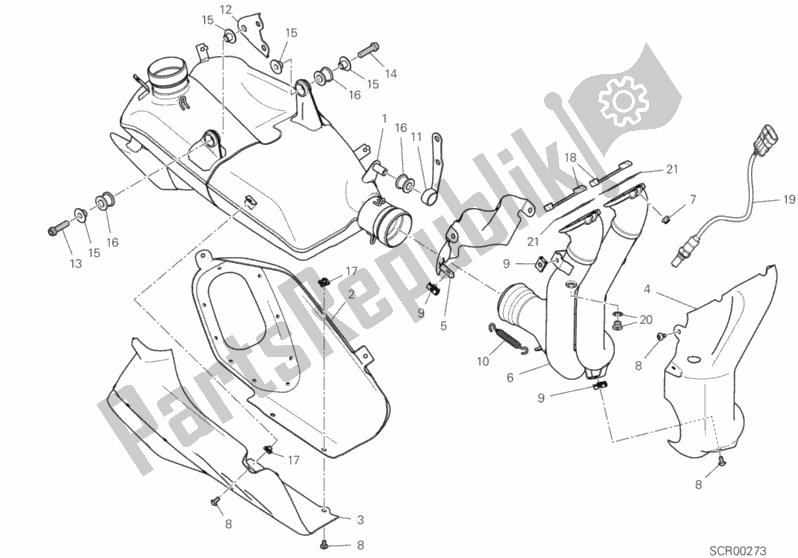 All parts for the 31a - Exhaust System of the Ducati Superbike Panigale V4 S Thailand 1100 2019